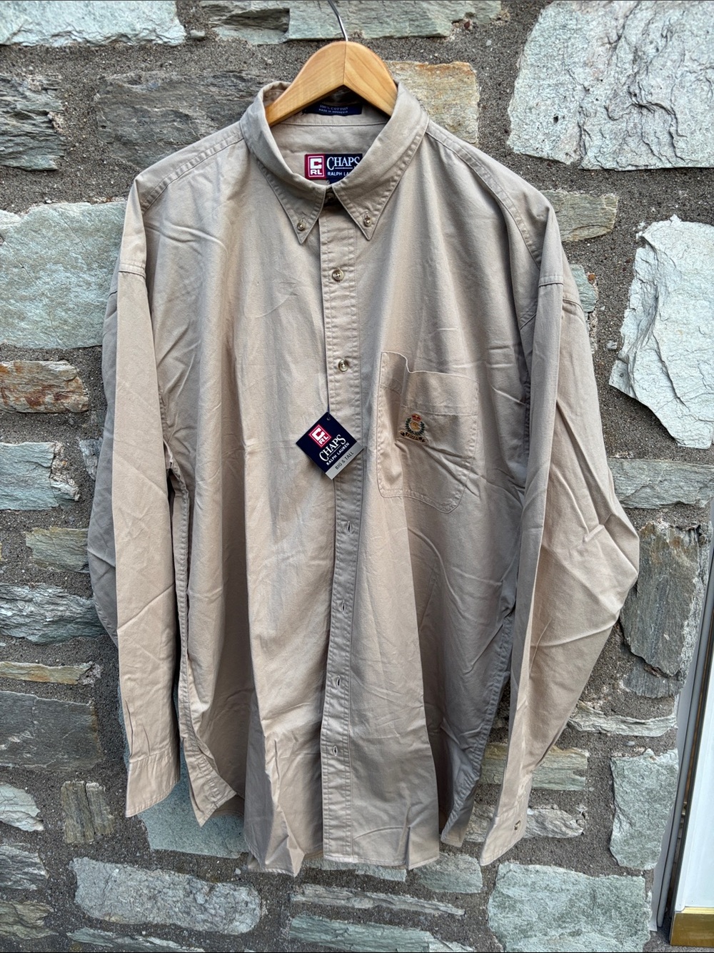 Ralph Lauren Chaps Khaki Shirt Big + Tall